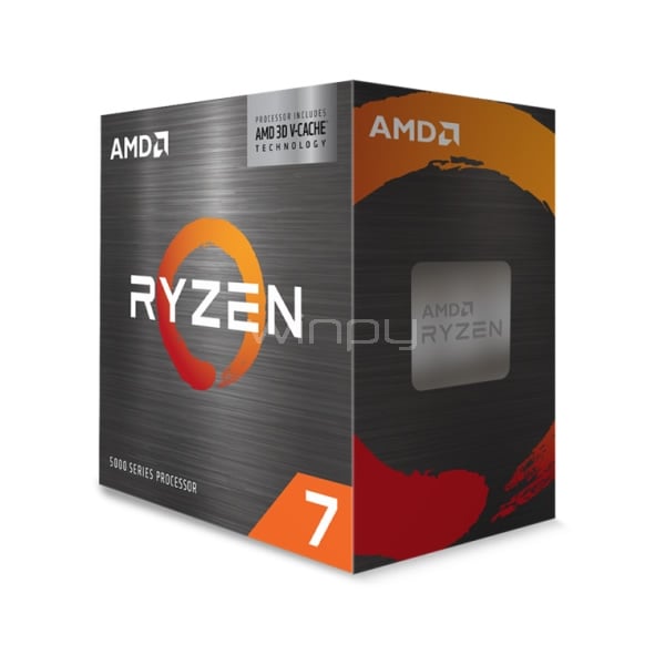 Procesador AMD Ryzen 7 5800X3D (AM4, 8 Hilos/16 Cores, 3.4/4.5GHz, Sin Disipador)