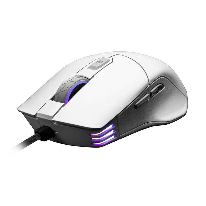 mouse gamer evga x12 rgb white edition (16.000dpi, 8 botones, rgb)