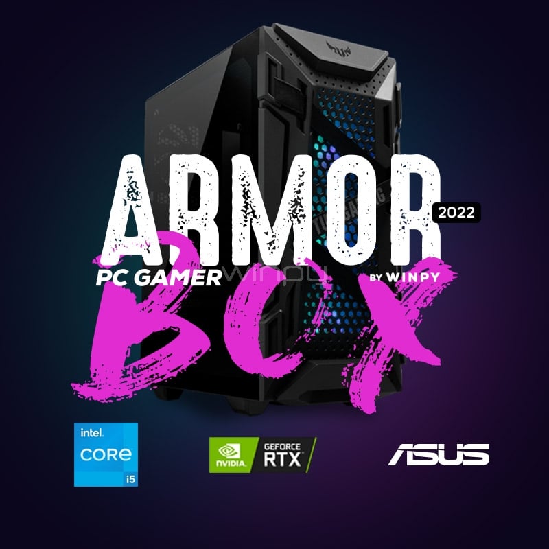 computador gamer armor box rtx (i5-12400, rtx 3070 ti, 16gb ddr4, 960gb nvme, freedos)