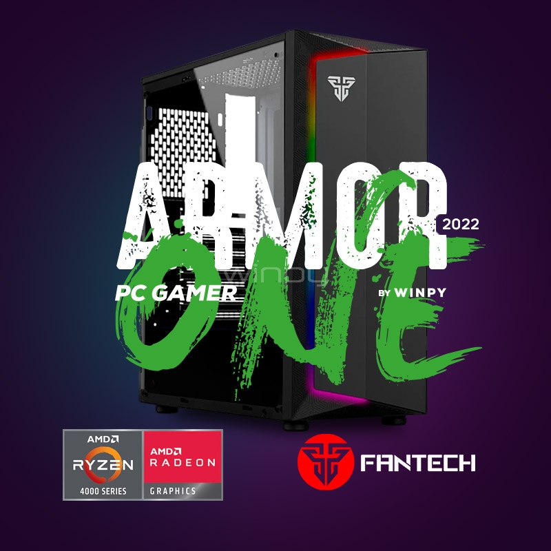 Computador Gamer Armor One AMD (Ryzen 5 5600G, 16GB DDR4, 500GB SSD, FreeDOS)