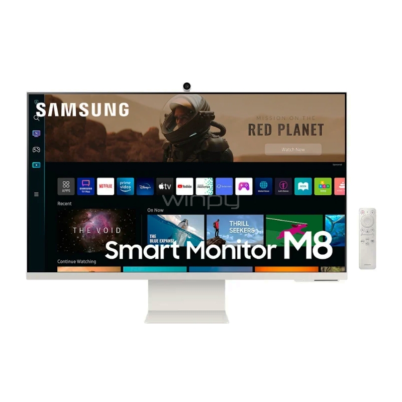 Monitor Tv Samsung M8 de 32“ (VA, 4K UltraHD, HDR10+, Micro HDMI/USB-C/Wi-Fi/LAN, SO Tizen)