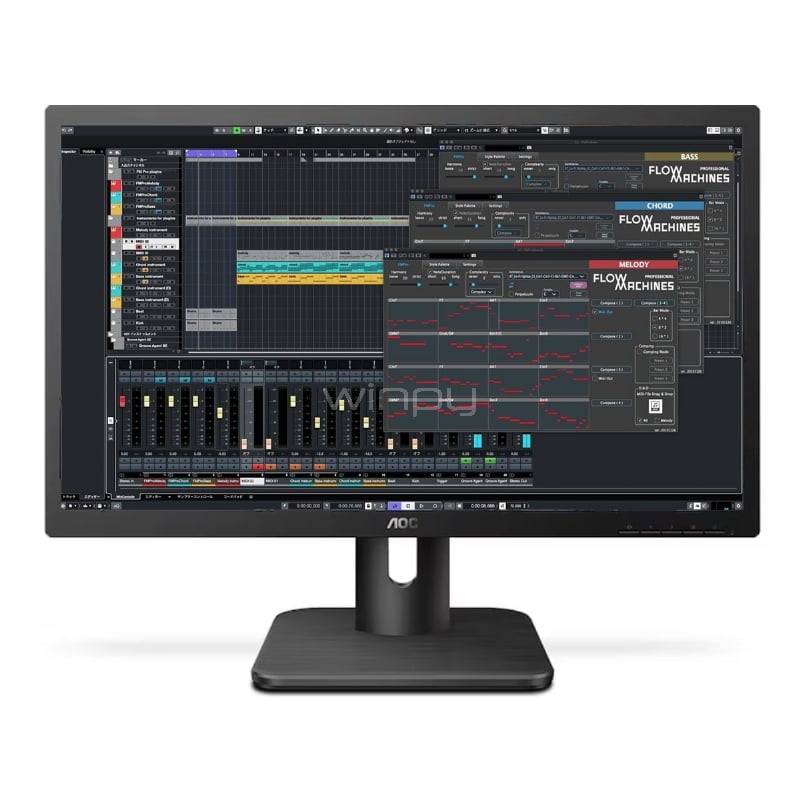 Monitor AOC 22E1H de 21.5“ (TN, Full HD, HDMI+VGA, Vesa)