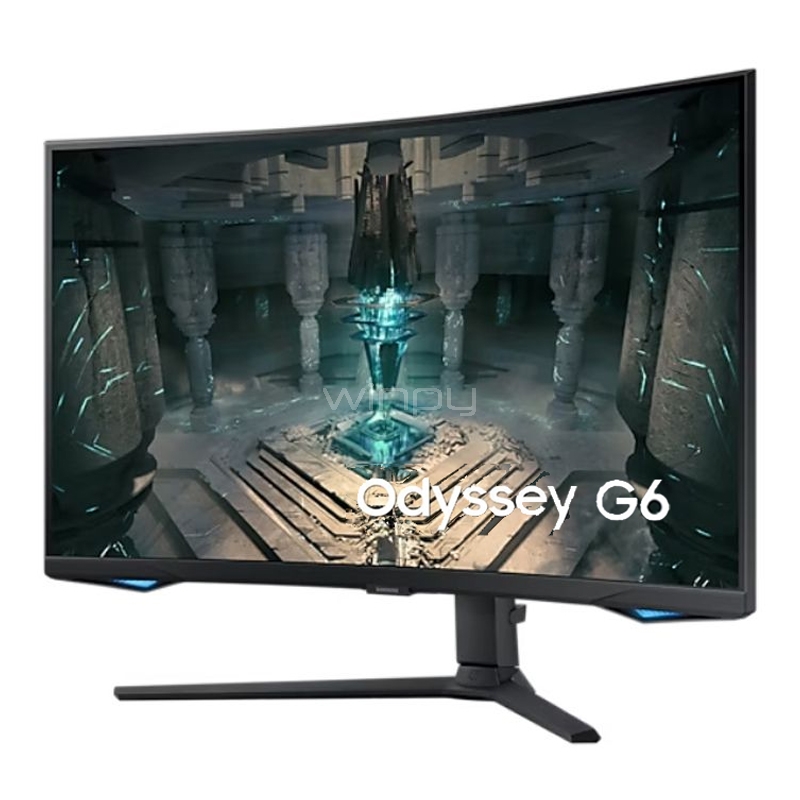 Monitor Gamer Samsung Odyssey G6 Curvo de 32“ (VA, QHD, 240Hz, 1ms, DPort+HDMI, FreeSync Pro)