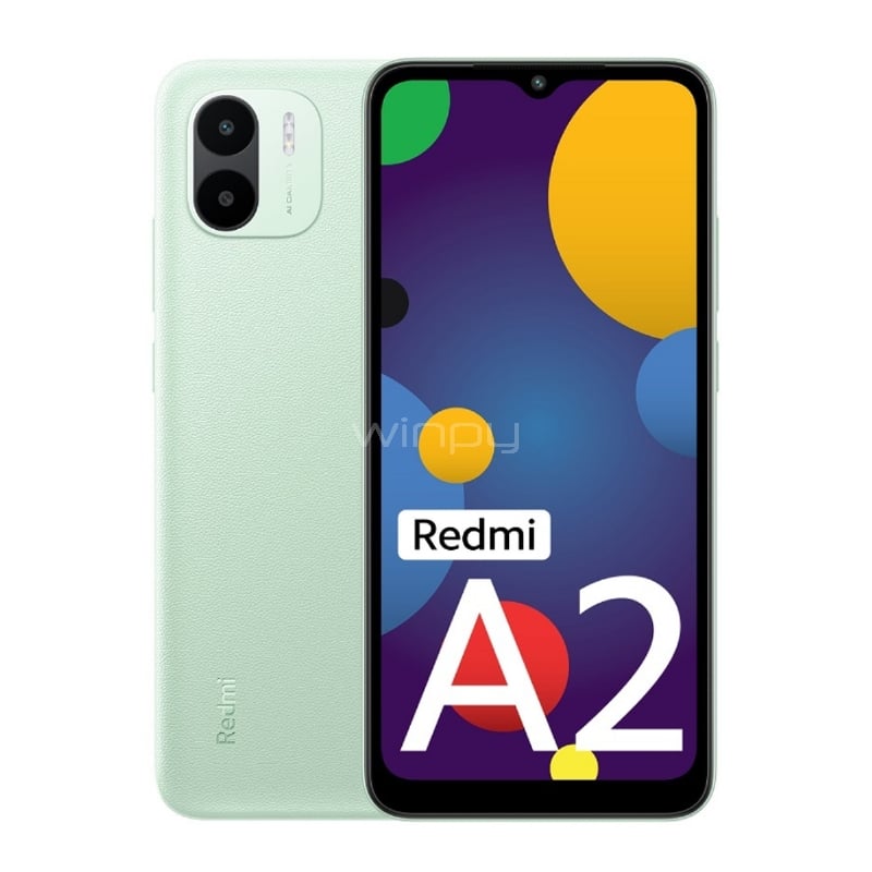 Celular Xiaomi Redmi A2 US de 5.99“ (OctaCore, 2GB RAM, 32GB Internos, Verde)