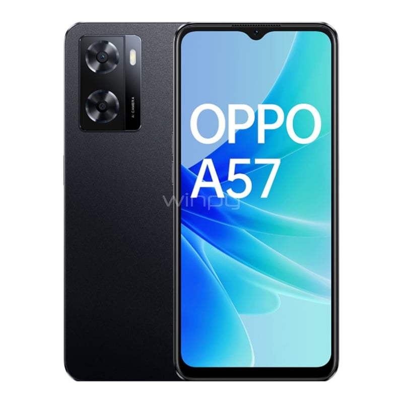Celular OPPO A57 de 6.6“ (OctaCore, 4GB RAM, 128GB Internos, Glowing Black)
