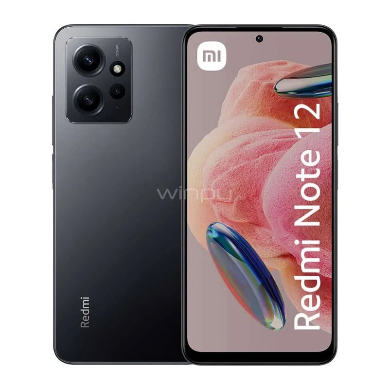 Celular Xiaomi Redmi Note 12 EU de 6.67“ (OctaCore, 4GB RAM, 128GB Internos, Onyx Gray)