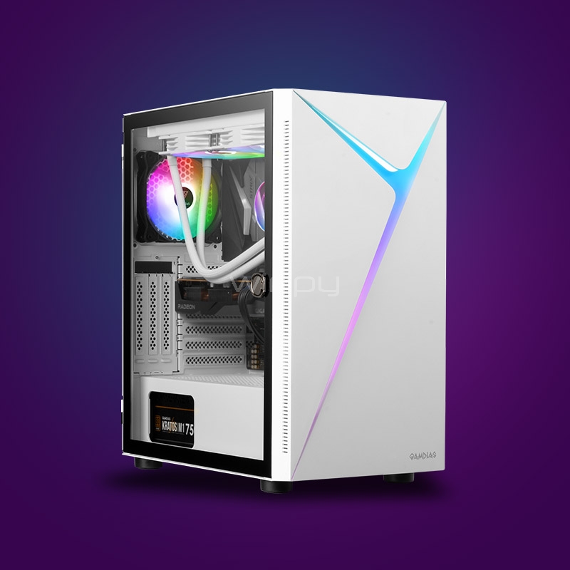 computador gamer armor one white (ryzen 5 5600g, 16gb ddr4, 500gb nvme, freedos)