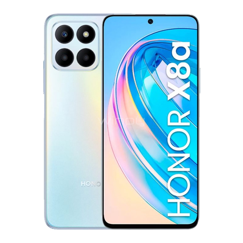 Celular Honor X8a 5G de 6.7“ (OctaCore, 6GB RAM, 128GB Internos, Silver)