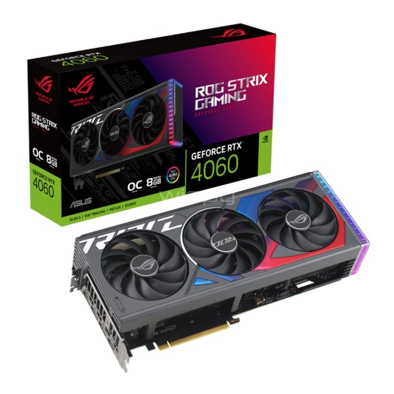 Tarjeta de Video Asus ROG Strix GeForce RTX 4060 OC Edition 8GB GDDR6