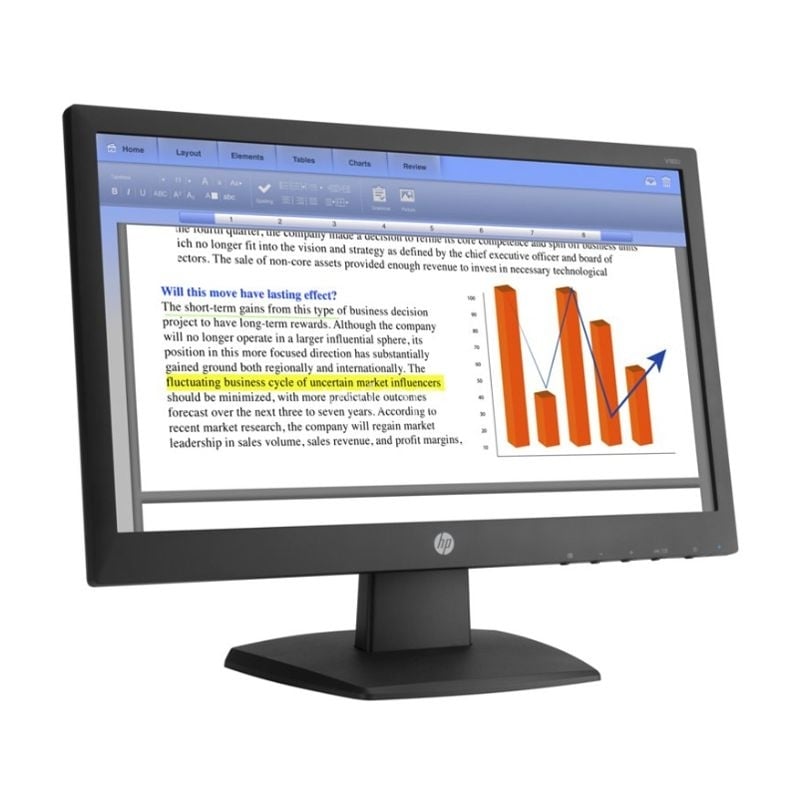 Monitor HP V193b de 18.5“ - Reacondicionado Grado C (LED, HD, VGA, Vesa)