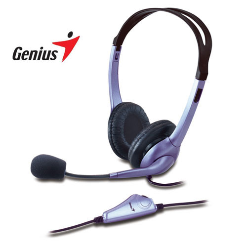 auriculares genius hs-04s con micrófono reversible