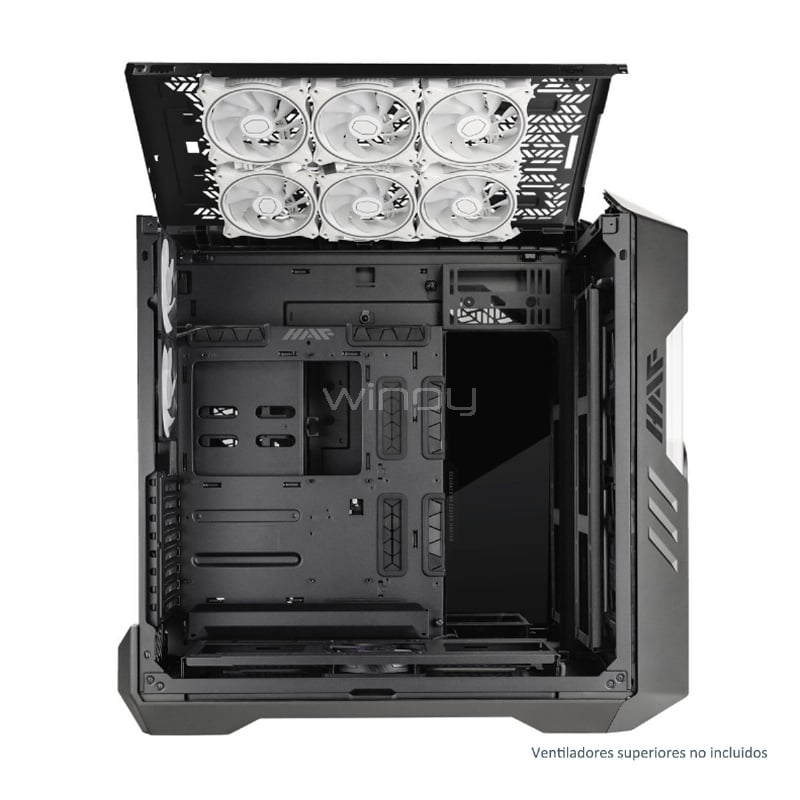 Gabinete Gamer Cooler Master HAF 700 EVO (E-ATX, Vidrio Templado, IRIS, Controlador, 5 Ventiladores ARGB)