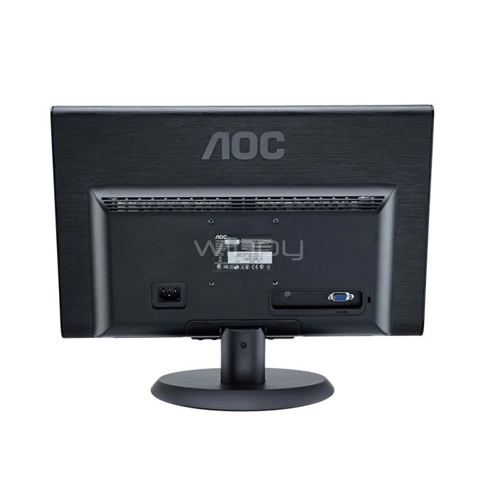 Monitor LED AOC e950Swn ( 18.5 - HD 1366 x 768 / 60 Hz - 200 cd/m2, entrada VGA)