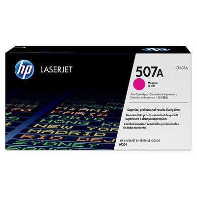 Cartucho de tóner Original HP 507A (Magenta, 6.000 paginas)