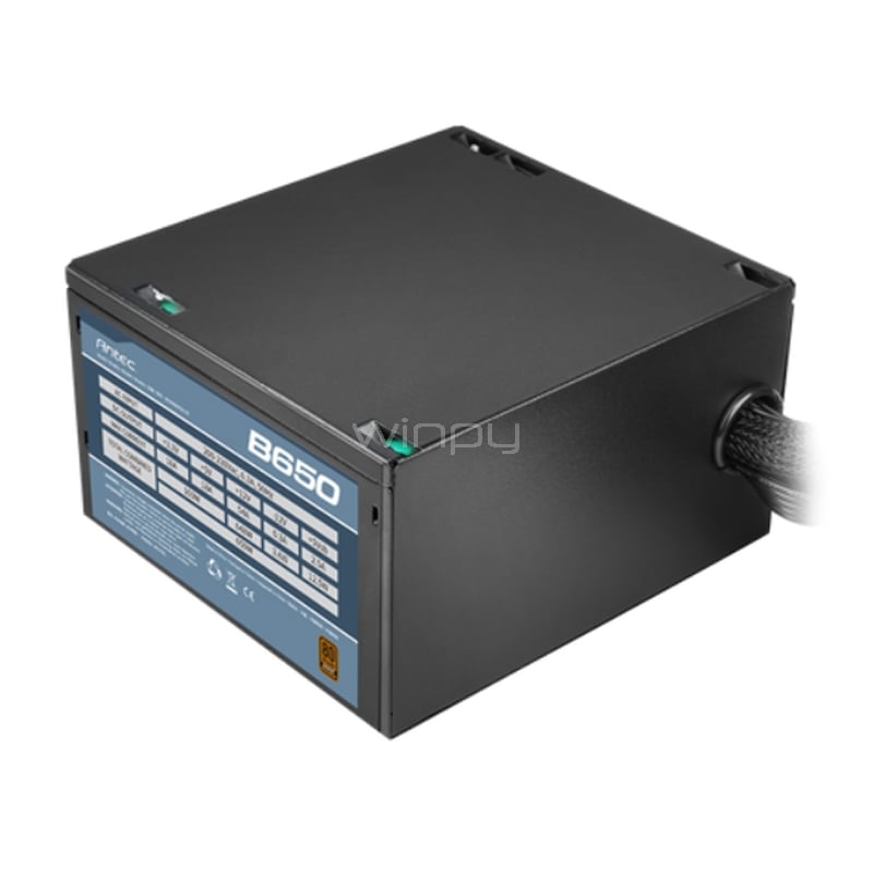 Fuente de Poder Antec Atom B650 de 650W (Certificada 80+ Bronce, ATX)