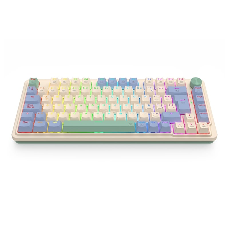 Teclado Mecánico Redragon Ucal K673 (Switch Red, Bluetooth/Dongle USB, 75%, Español, Ucal Pro)