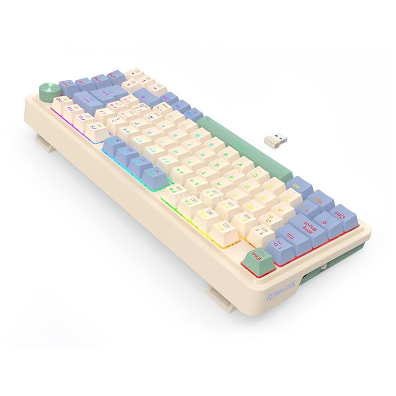 Teclado Mecánico Redragon Ucal K673 (Switch Red, Bluetooth/Dongle USB, 75%, Español, Ucal Pro)