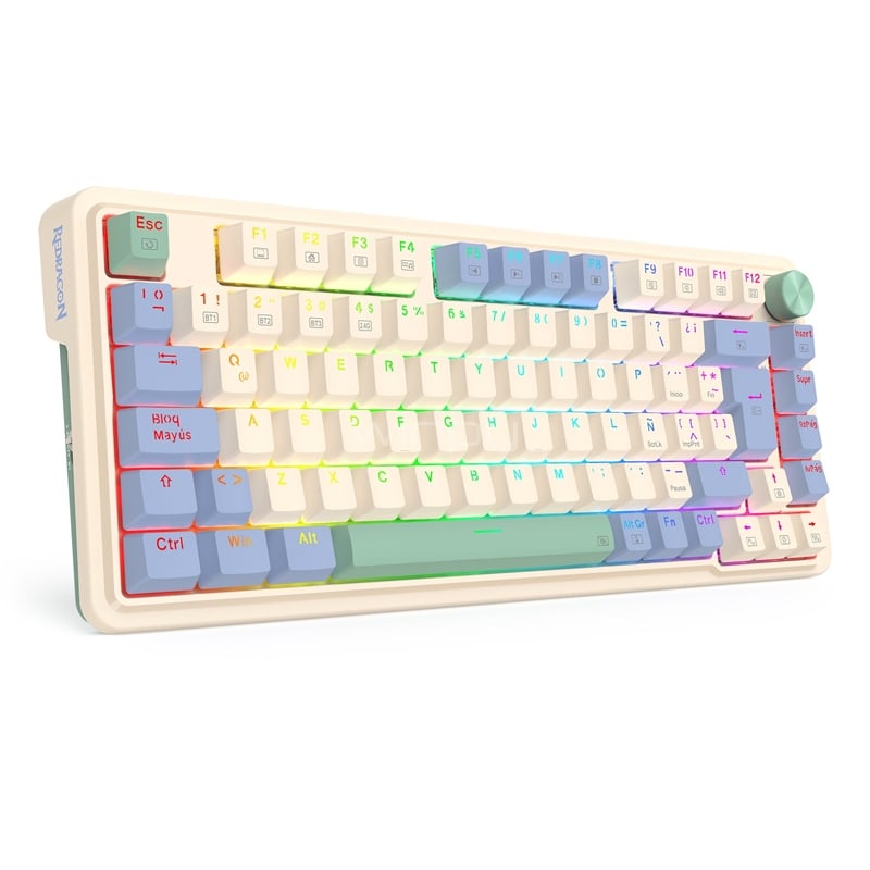 Teclado Mecánico Redragon Ucal K673 (Switch Red, Bluetooth/Dongle USB, 75%, Español, Ucal Pro)