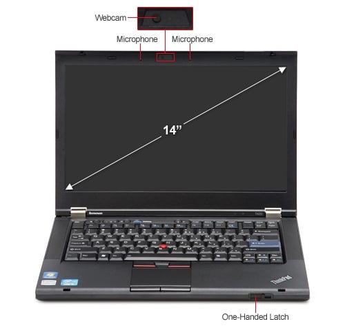 Notebook Lenovo ThinkPad T430 (i5-3210M, 8GBDDR3, 240GB SSD, Pantalla 14“, Win10 Pro)