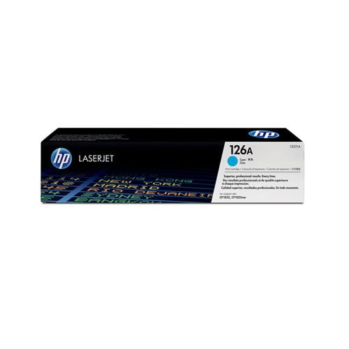 Cartucho de tóner HP 126A cían
