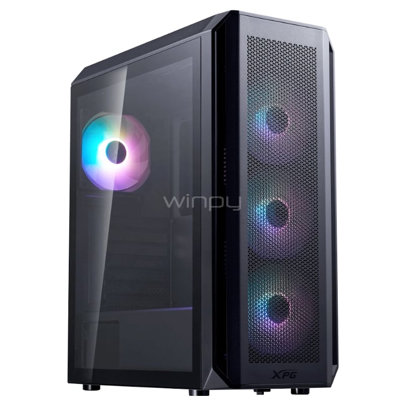 Gabinete XPG Valor Air Plus (ATX, Vidrio Templado, 4 Ventiladores ARGB)