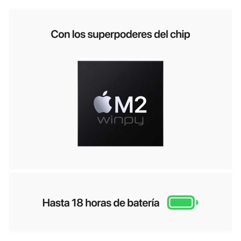 Apple MacBook Air de 13.6“ (Chip M2, GPU 10 núcleos, 24GB RAM, 512GB SSD, Midnight)