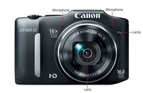 Canon PowerShot SX160 IS Digital Camera (Black) | 6354B001
