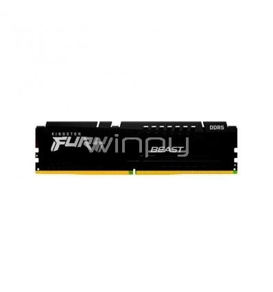 Memoria RAM Kingston Fury Beast Black de 32GB (DDR5, 6000MT/s, CL30, DIMM)