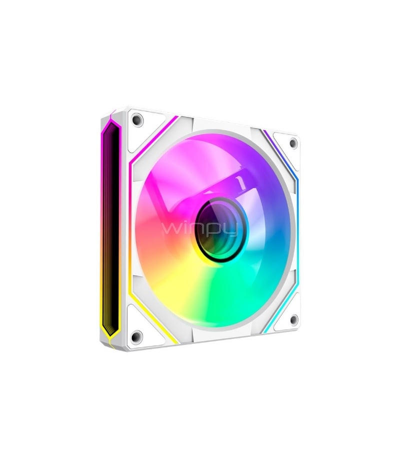 Ventilador GameMax FN12A Reverse (ARGB, 120mm, 1600rpm, Blanco)