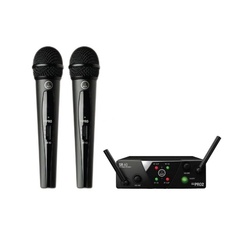Set de Micrófono Inalámbrico AKG WMS40 Mini2 Dual Vocal (Banda ISM2/3)