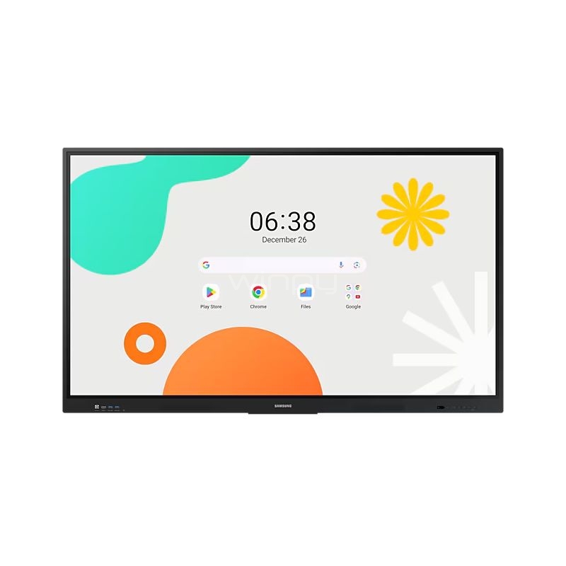 Pizarra Interactiva Samsung WAF de 75” (UHD, Android 14, 40 puntos táctiles, HDMI/Wi-Fi/Bluetooth) - OPEN BOX