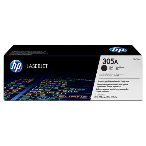 Cartucho de tóner HP 305A LaserJet, negro