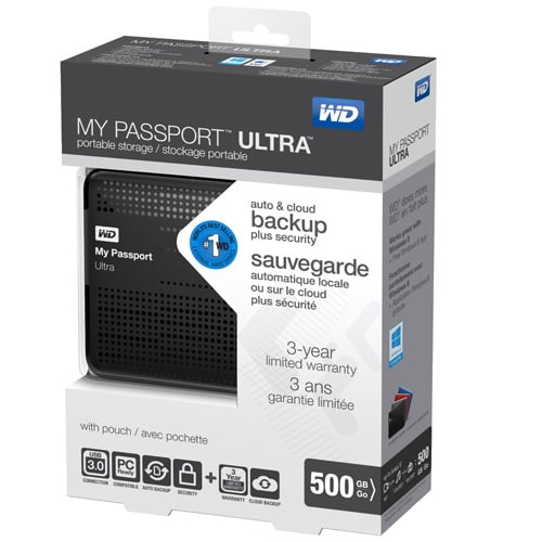 WD My Passport de 500 GB Ultra Portable
