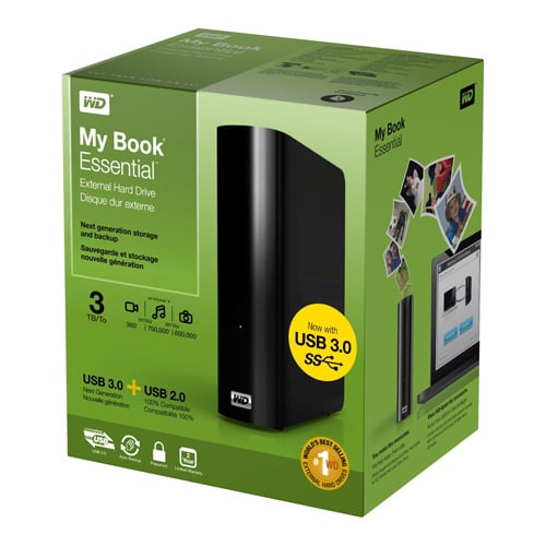 WD My Book ESSENTIAL 3 TB disco duro externo