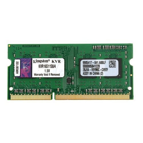 Memoria para notebook Kingston 4GB - DDR3 1600MHz - KVR16S11S8/4