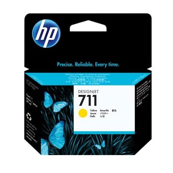 Cartucho de tinta HP 711 amarillo de 29 ml