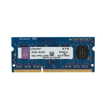 Memoria RAM Kingston de 4GB (DDR3L, 1600Mhz, SODIMM)