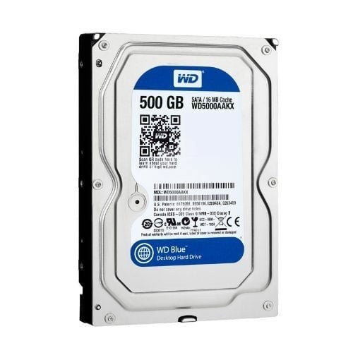 Disco Duro Western Digital Blue 500GB (SATA, 7200rpm, 16 MB cache, Formato 3.5)