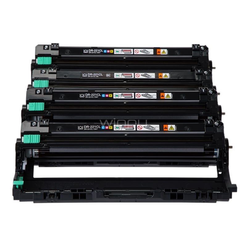 Pack de 4 Tambores de imagen Brother DR221CL (hasta 15.000 páginas por tambor)