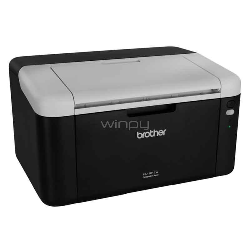 Impresora Brother HL-1212W Láser (B/N, 21 ppm, 600 dpi, Wi-Fi/USB)