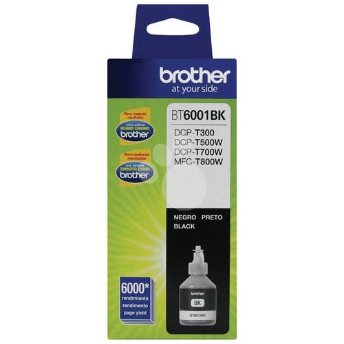 botella de tinta brother bt6001bk (negro, 6000 páginas)
