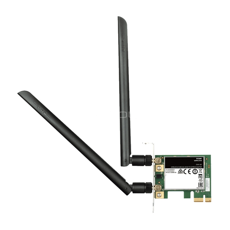 Adaptador de Red D-Link DWA-582 Wireless AC1200 (PCI Express, 866 Mbps)