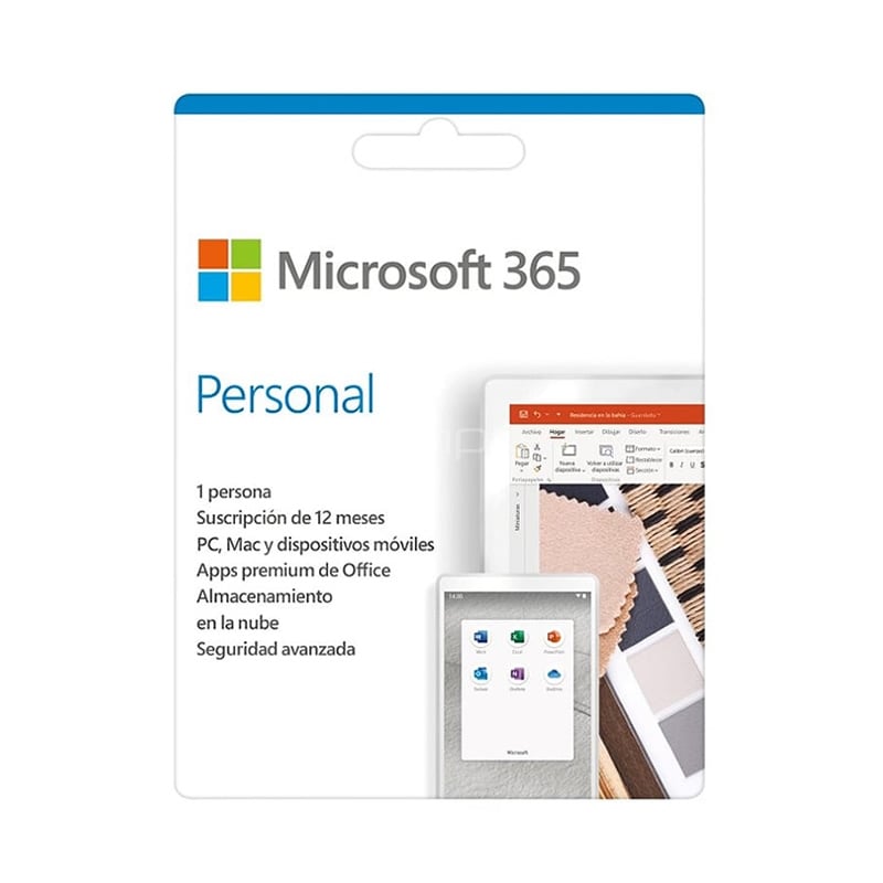 Microsoft 365 Personal  (Licencia Anual, 1 Usuario, Descargable)