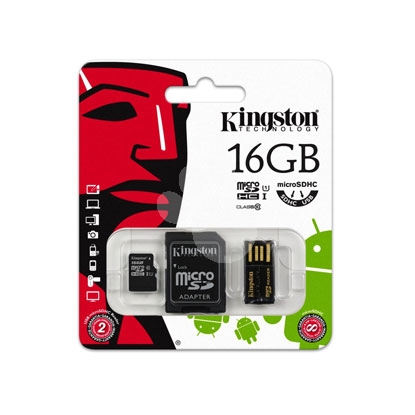 Multi Kit Kingston 16GB Class 10 microSDHC