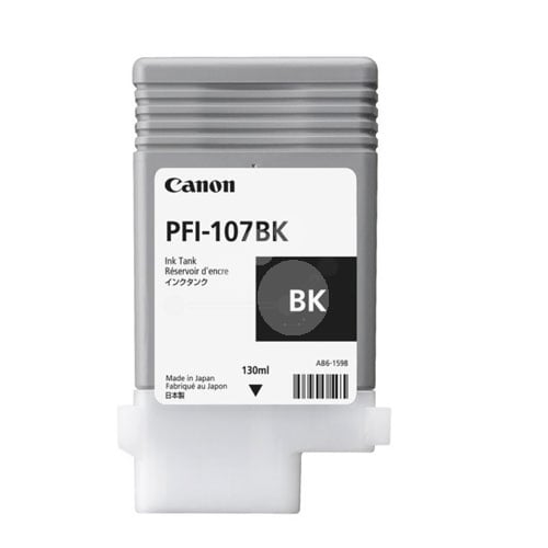 cartucho de tinta canon pfi-107bk (negro, 130ml)
