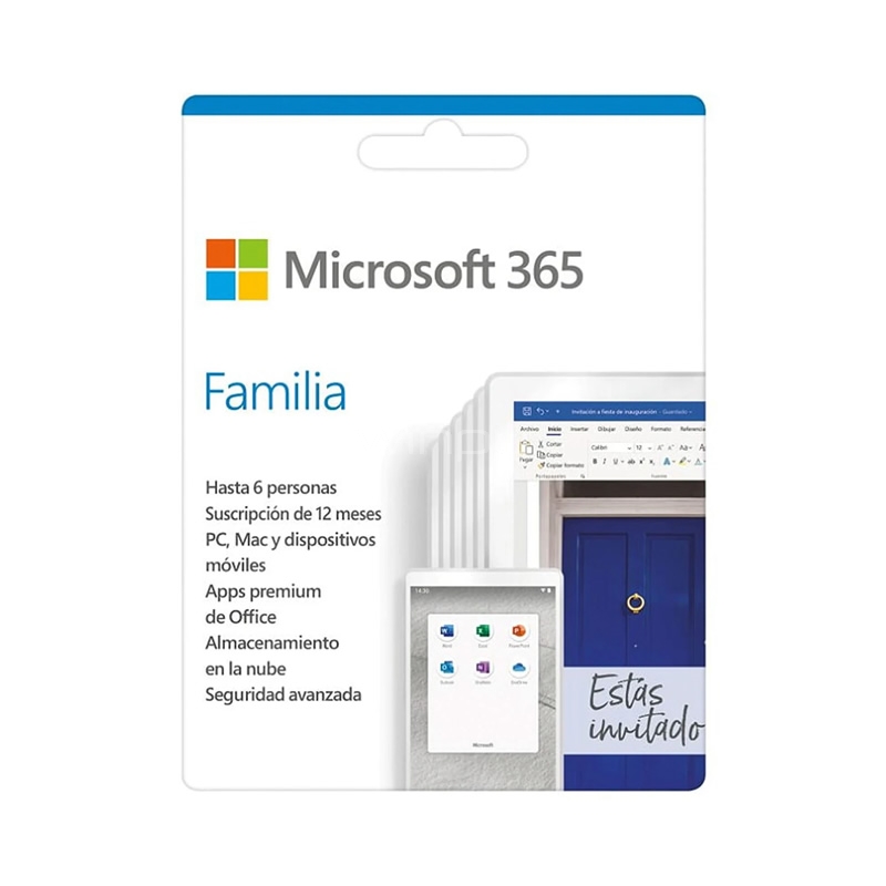 Microsoft 365 Familia (6 Usuarios, Descargable, Anual)