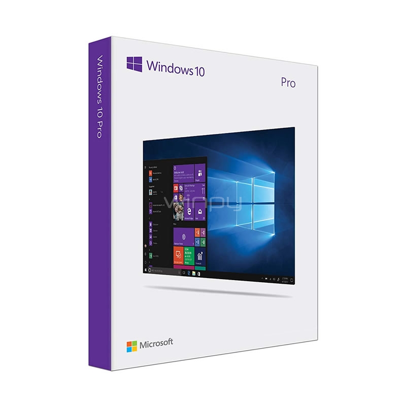 Microsoft Windows 10 Profesional (64-bit, 1 Usuario, DVD-ROM)