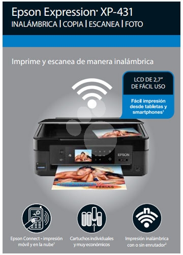 Epson Expression XP-431 multifunción color - Winpy.cl