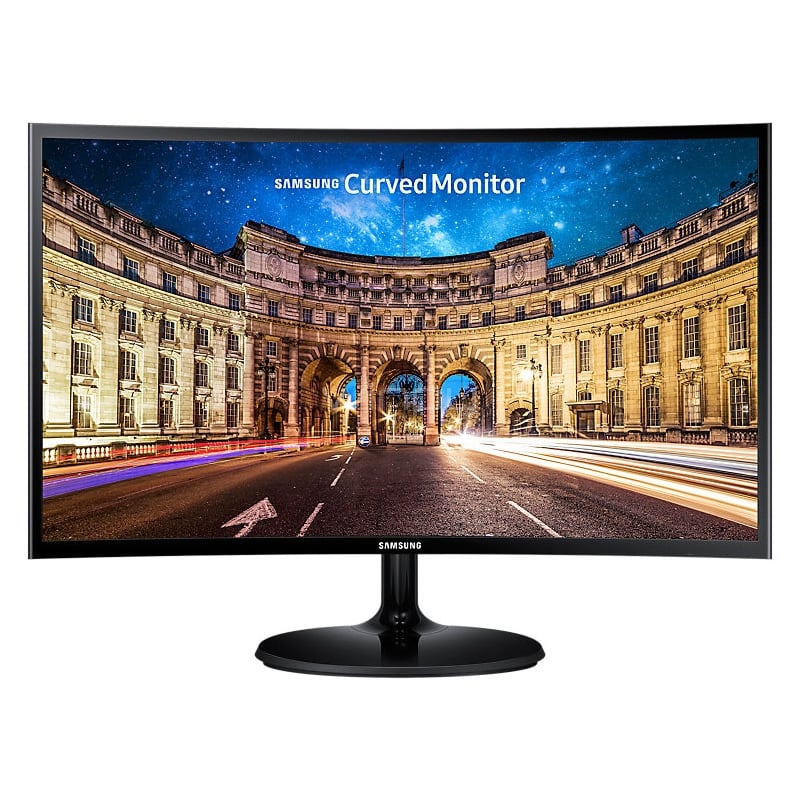 monitor samsung c24f390 de 24“ curvo (va, full hd, 60 hz, hdmi + vga, freesync)