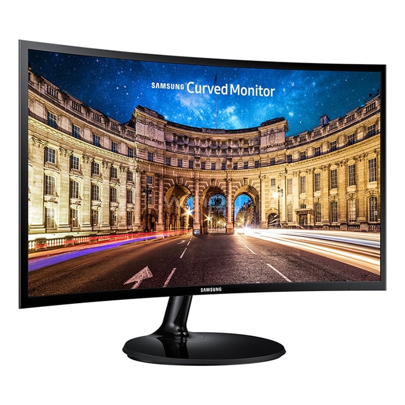 monitor samsung c24f390 de 24“ curvo (va, full hd, 60 hz, hdmi + vga, freesync)